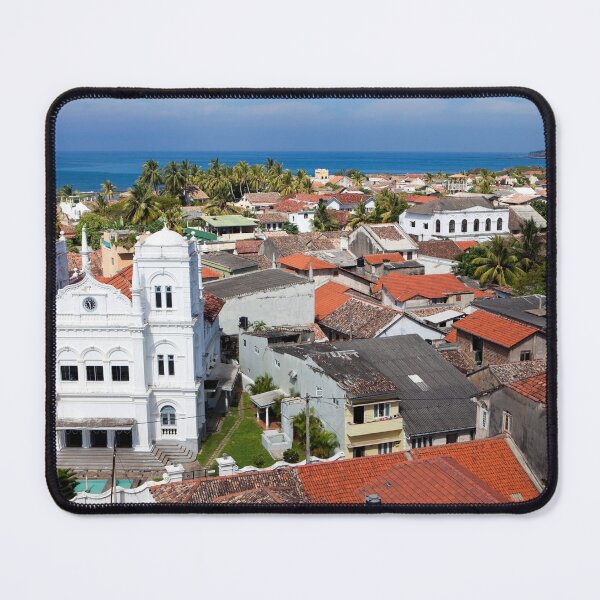 Item preview, Elevated view of Galle Fort Mosque and coastal landscape in Galle designed and sold by Kevin Miller Photography.