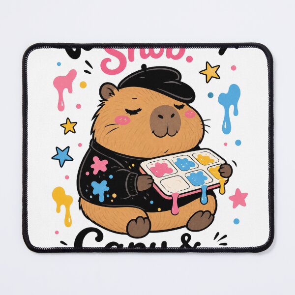 Item preview, Capybara Watercolor Artist Aesthetic Lover designed and sold by VisualArtsOasis.