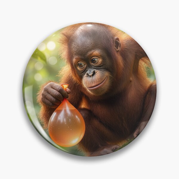 Item preview, Cute Baby Orangutan Plays a Prank designed and sold by Tridentulus.