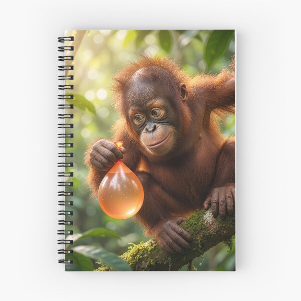 Item preview, Cute Baby Orangutan Plays a Prank designed and sold by Tridentulus.