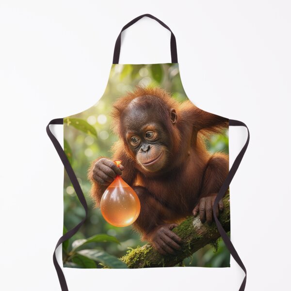 Item preview, Cute Baby Orangutan Plays a Prank designed and sold by Tridentulus.