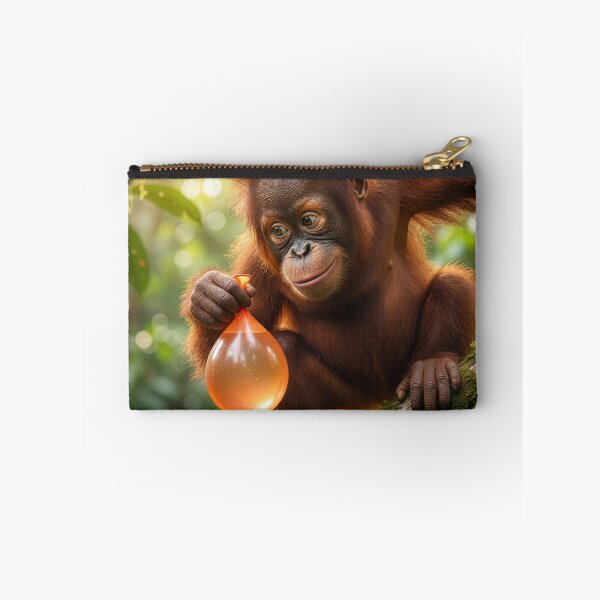 Item preview, Cute Baby Orangutan Plays a Prank designed and sold by Tridentulus.