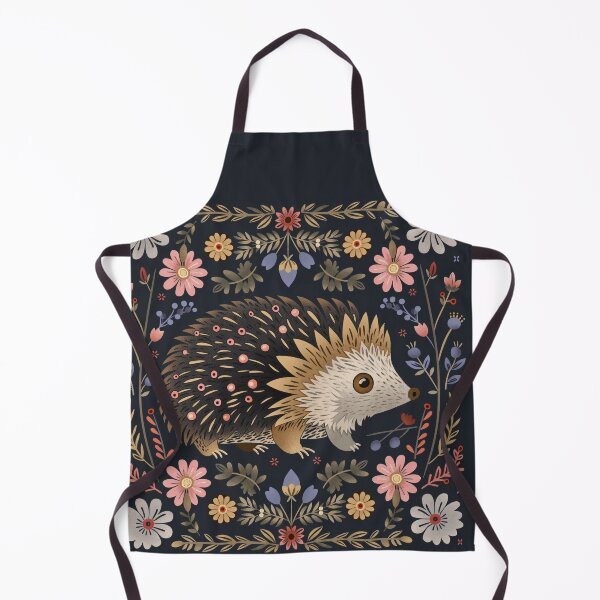 Item preview, Scandinavian Folk Art, Floral Hedgehog designed and sold by xiao xuans.