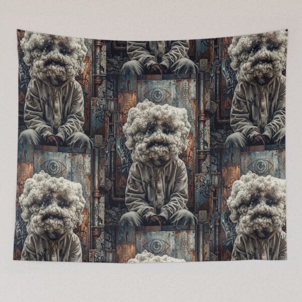 Item preview, Mysterious Cloud Head Art designed and sold by jodotodesign.