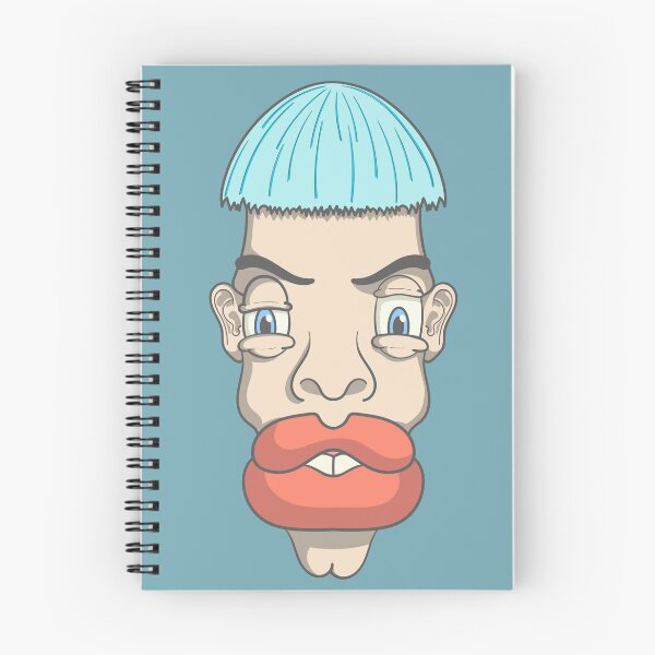 Item preview, funny cartoon character with blue hair designed and sold by toonword93.