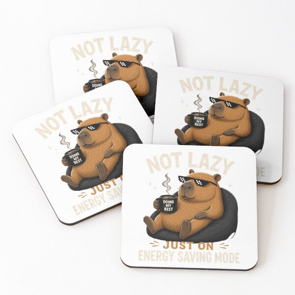 Item preview, Not Lazy Just On Energy Saving Mode Funny Capybara designed and sold by MySthore.