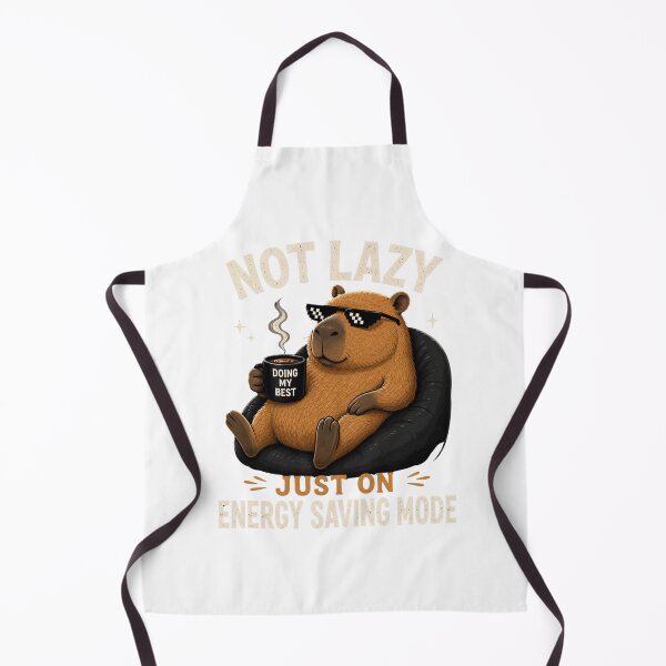 Item preview, Not Lazy Just On Energy Saving Mode Funny Capybara designed and sold by Mysthor-Designs.