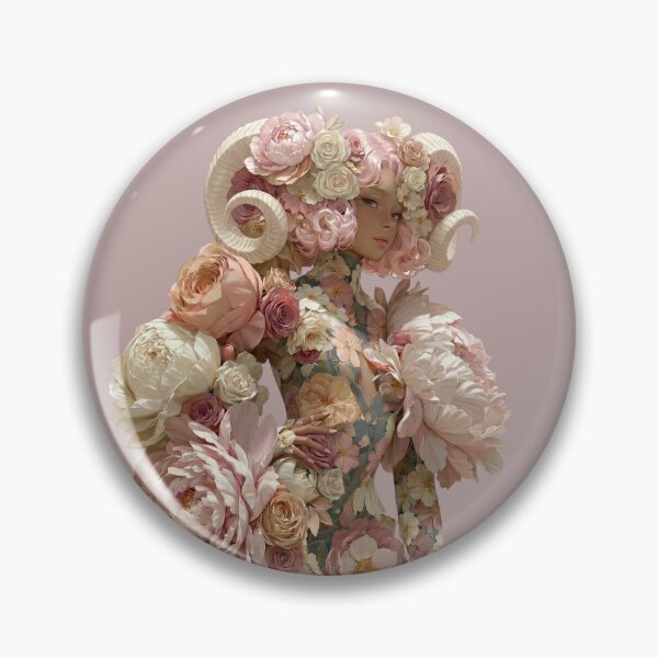Item preview,  Floral Aries Goddess Queen designed and sold by MythicMood.