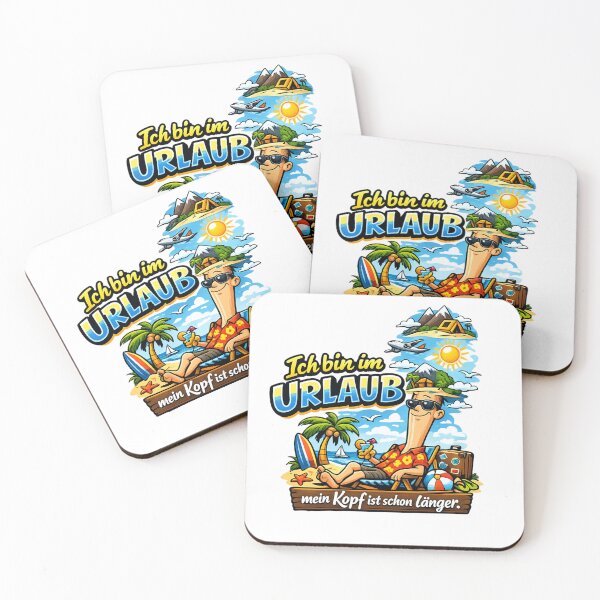 Item preview, I'm on vacation, my mind has been on design for a while now – a summer holiday motif for everyone who's already mentally on the beach. designed and sold by CoolContent Factory.