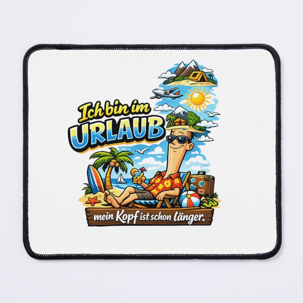 Item preview, I'm on vacation, my mind has been on design for a while now – a summer holiday motif for everyone who's already mentally on the beach. designed and sold by CoolContent Factory.