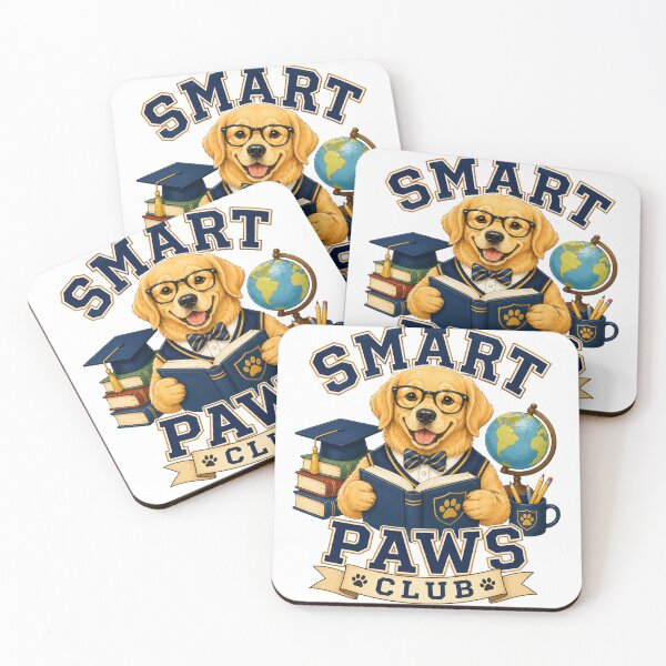 Item preview, Smart Paws Club Dog Sticker designed and sold by PawFusionArt.