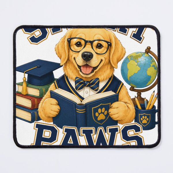 Item preview, Smart Paws Club Dog Sticker designed and sold by PawFusionArt.