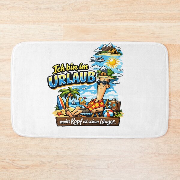 Item preview, I'm on vacation, my mind has been on design for a while now – a summer holiday motif for everyone who's already mentally on the beach. designed and sold by CoolContent Factory.