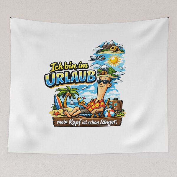 Item preview, I'm on vacation, my mind has been on design for a while now – a summer holiday motif for everyone who's already mentally on the beach. designed and sold by CoolContent Factory.
