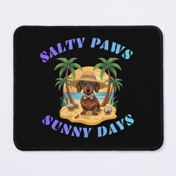Item preview, Salty Paws Sunny Days Funny Dachshund Gifts designed and sold by Domel9674.