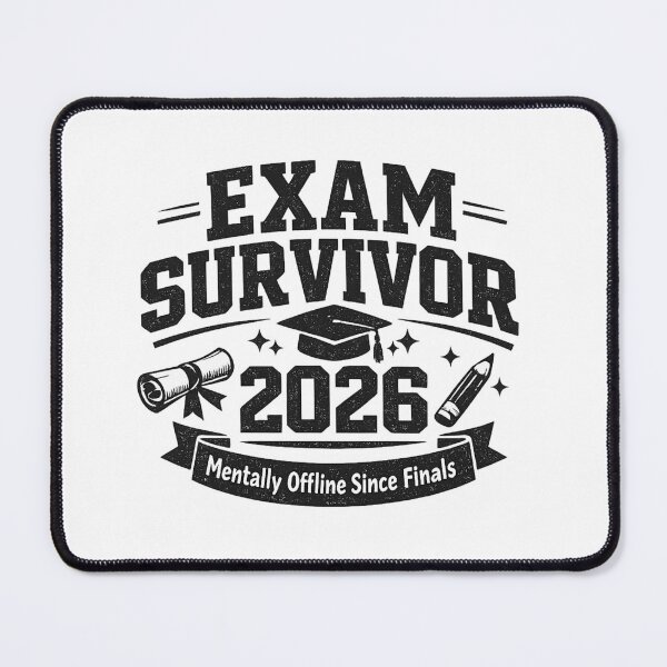 Item preview, Exam Survivor 2026 Funny Graduation Shirt – Mentally Offline Student Humor Gift designed and sold by MartBook.