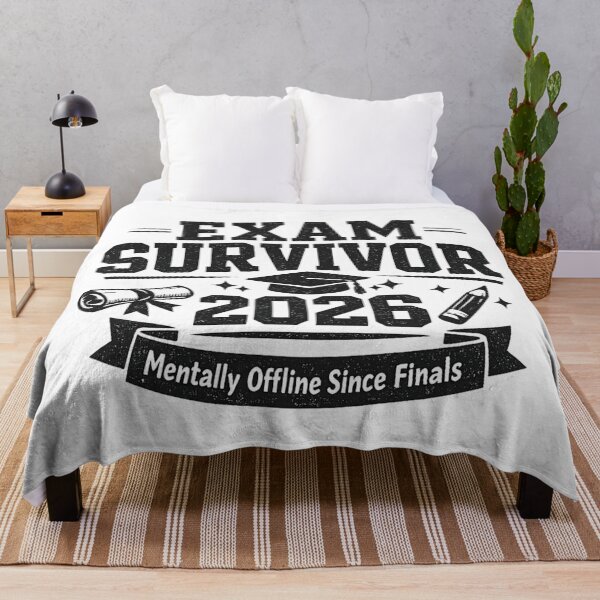 Item preview, Exam Survivor 2026 Funny Graduation Shirt – Mentally Offline Student Humor Gift designed and sold by MartBook.
