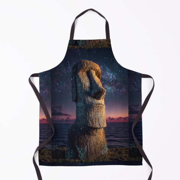 Item preview, Mystical Moai Under the Stars designed and sold by jodotodesign.