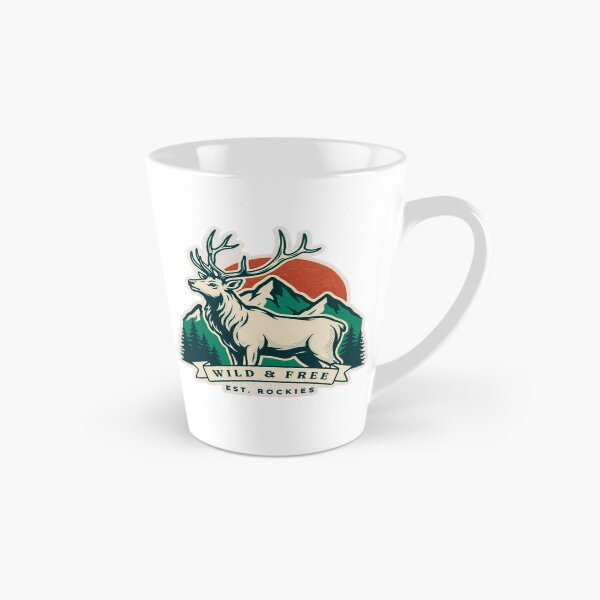 Artikelvorschau, Wild & Free Rockies Vintage Elchaufkleber entworfen und verkauft von Gabe1983.