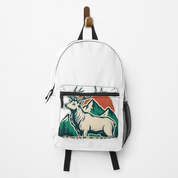 Item preview, Wild & Free Rockies Vintage Elk Sticker designed and sold by GabeMountainArt.