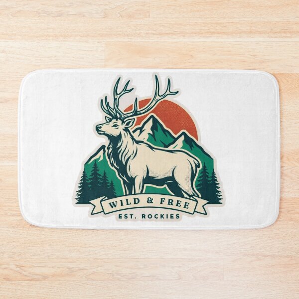 Item preview, Wild & Free Rockies Vintage Elk Sticker designed and sold by GabeMountainArt.
