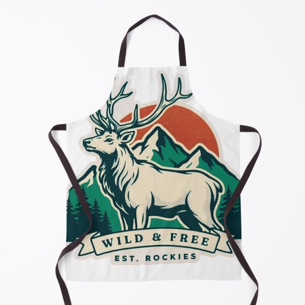 Item preview, Wild & Free Rockies Vintage Elk Sticker designed and sold by Gabe1983.