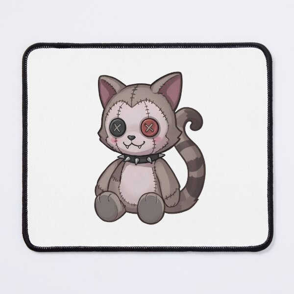 Item preview, Creepy Cute Stitched Gothic Cat designed and sold by D6rkT3chDemon.