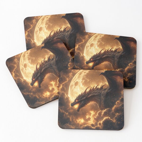 Item preview, Majestic Dragon Under Moonlight designed and sold by jodotodesign.
