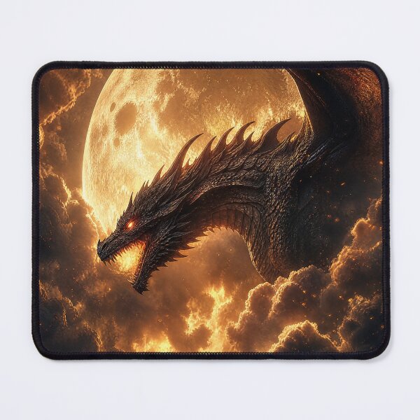 Item preview, Majestic Dragon Under Moonlight designed and sold by jodotodesign.
