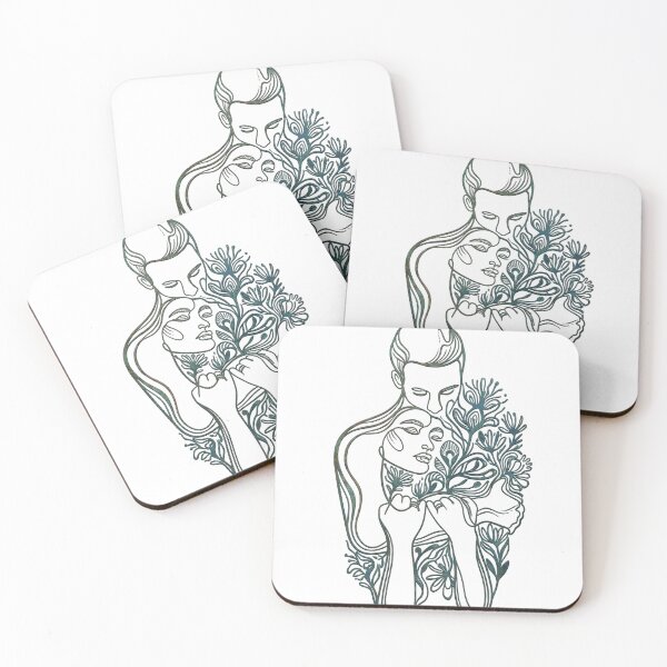 Item preview, Botanical Embrace Line Art designed and sold by Silent.Lines.