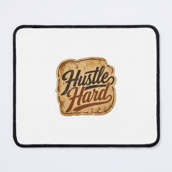 Item preview, Hustle Hard Vintage Motivational Typography Quote designed and sold by Saeed73.