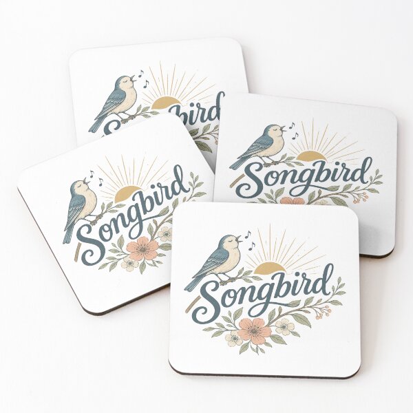 Item preview, Songbird Floral Nature Lover Vintage Bird Singing Garden Aesthetic Design designed and sold by SoulThread Studio.
