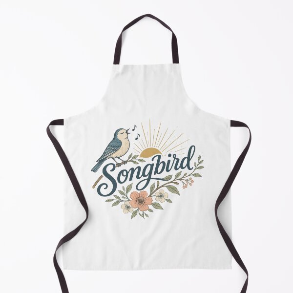 Item preview, Songbird Floral Nature Lover Vintage Bird Singing Garden Aesthetic Design designed and sold by SoulThread Studio.