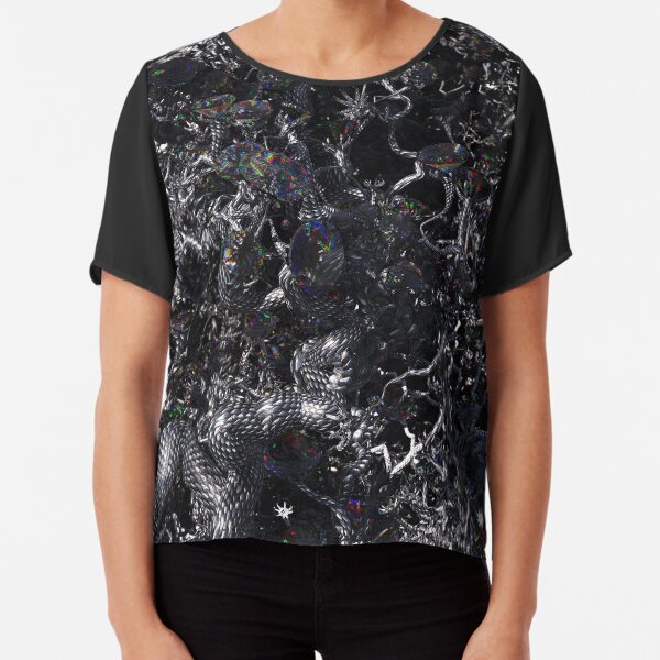 Diamond Vines Chiffon Top