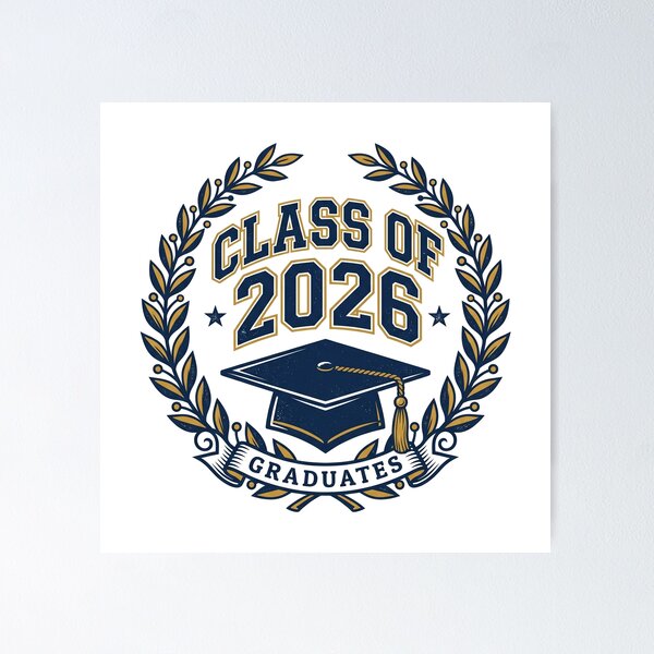 Item preview, Class of 2026 Graduation Cap Varsity Bold Grad Gift designed and sold by Osmose-Studio.