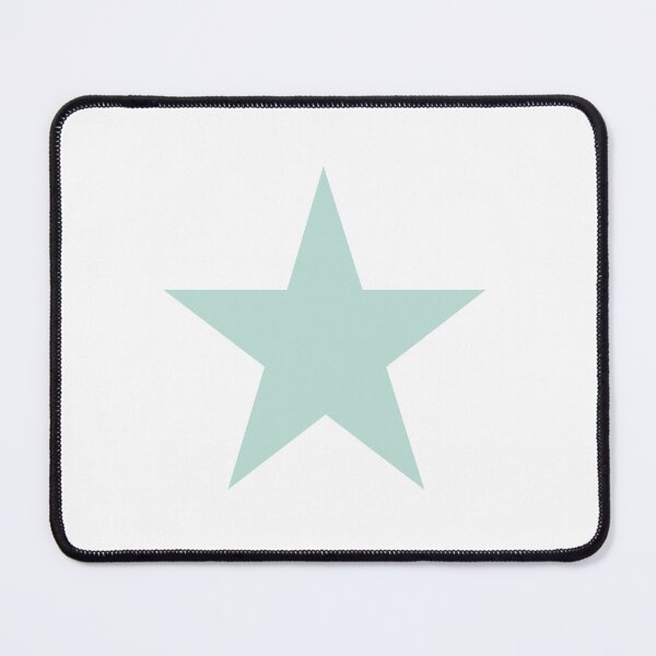 Item preview, Single MINT GREEN STAR on a WHITE Background designed and sold by RachelMacht.
