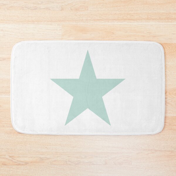 Item preview, Single MINT GREEN STAR on a WHITE Background designed and sold by RachelMacht.