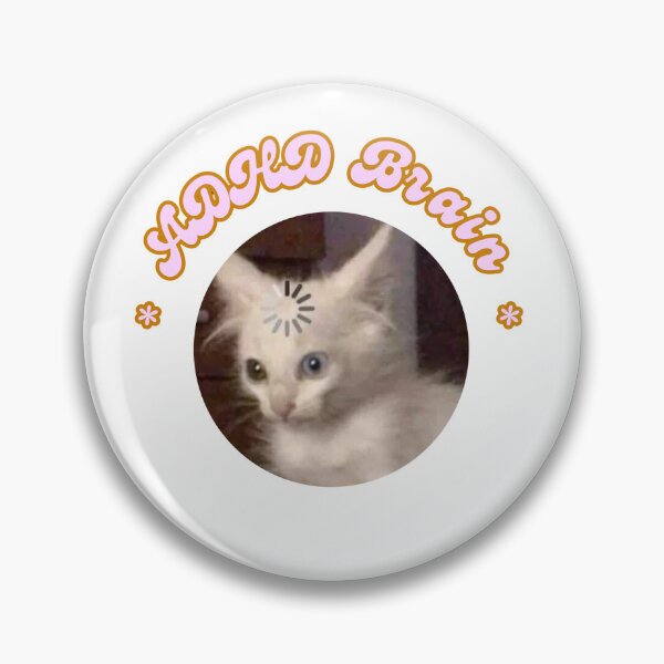Item preview, ADHD Brain Cat  designed and sold by sadanah.