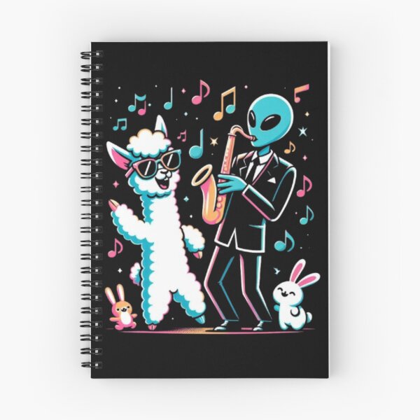 Item preview, Alien Jazz Jam – Dancing Llama Party designed and sold by Dogandesighn.