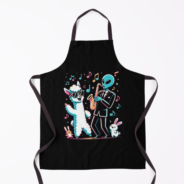 Item preview, Alien Jazz Jam – Dancing Llama Party designed and sold by Dogandesighn.