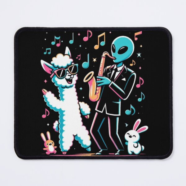 Item preview, Alien Jazz Jam – Dancing Llama Party designed and sold by Dogandesighn.