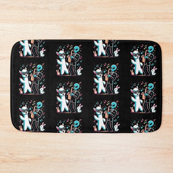 Item preview, Alien Jazz Jam – Dancing Llama Party designed and sold by Dogandesighn.