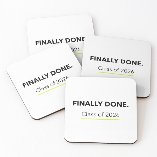 Item preview, Finally Done Class of 2026 Minimal Graduation Funny Tee designed and sold by Osmose-Studio.