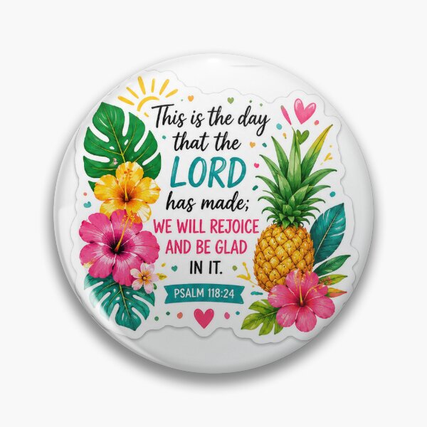 Item preview, Bible Sticker (Psalm118:24) designed and sold by SunlitGrace.