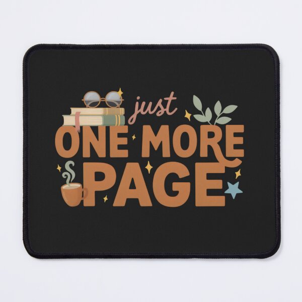 Item preview, Just One More Page Cute Book Lover Reading Design designed and sold by GiftLore Studio.