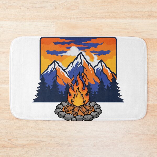 Item preview, Vintage Campfire Mountain Adventure T‑Shirt designed and sold by Gabe1983.