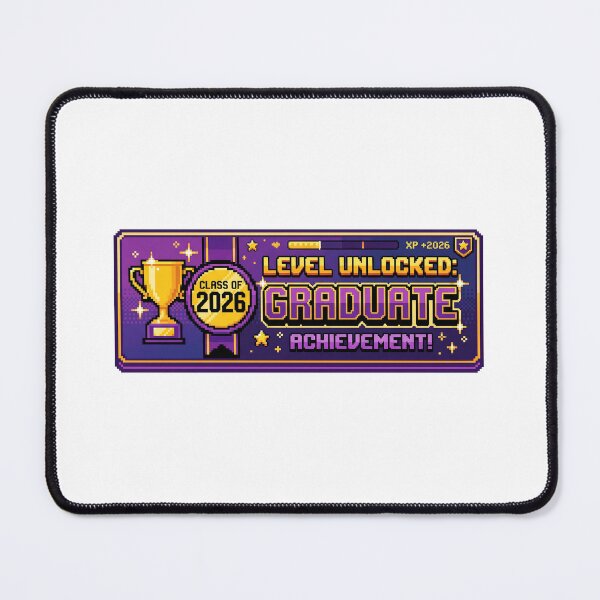 Item preview, Level Unlocked Graduate 2026 Gaming Achievement Grad Gift designed and sold by Osmose-Studio ⭐⭐⭐⭐⭐.