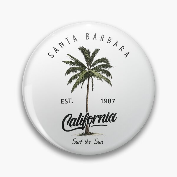 Item preview, Vintage Santa Barbara design with palm tree designed and sold by Side Quest Co..