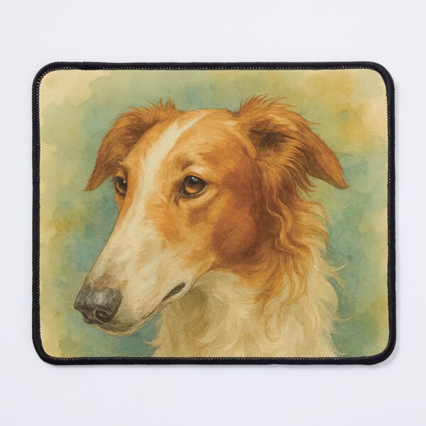 Item preview, Borzoi Watercolor Dog Art designed and sold by MaverlyShop.