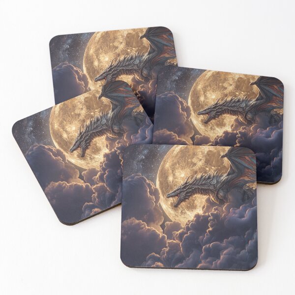 Item preview, Majestic Dragon Under the Moon designed and sold by jodotodesign.